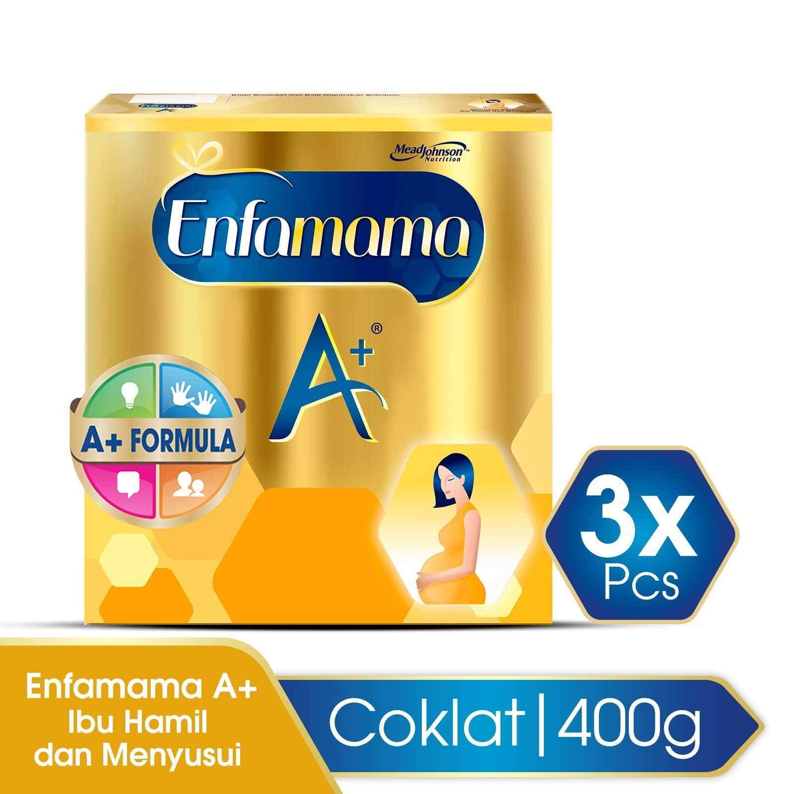 Enfamama A+ Susu Ibu Hamil dan Menyusui Box - 400g (3x400g)
