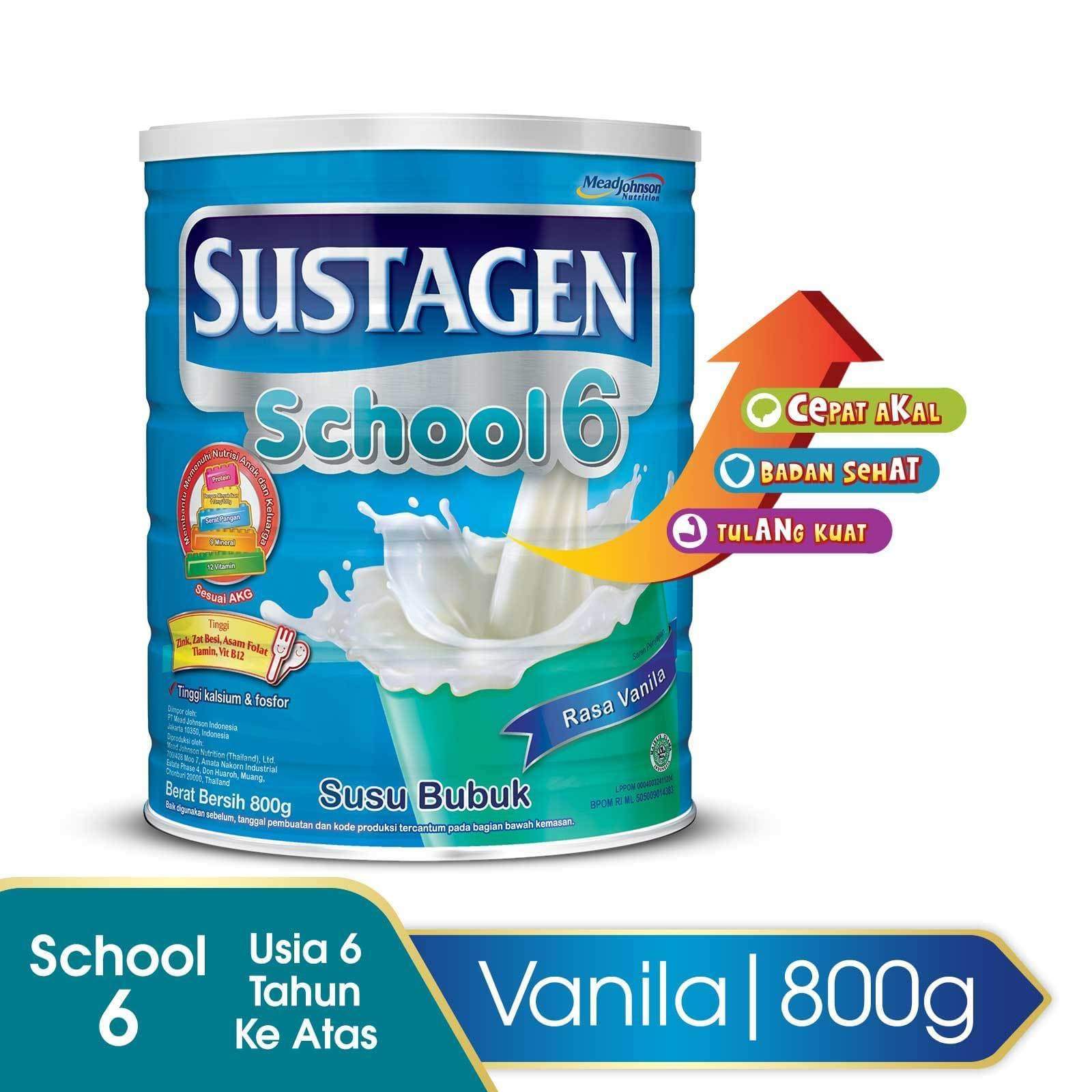 Sustagen School Vanila Tin - 800 g