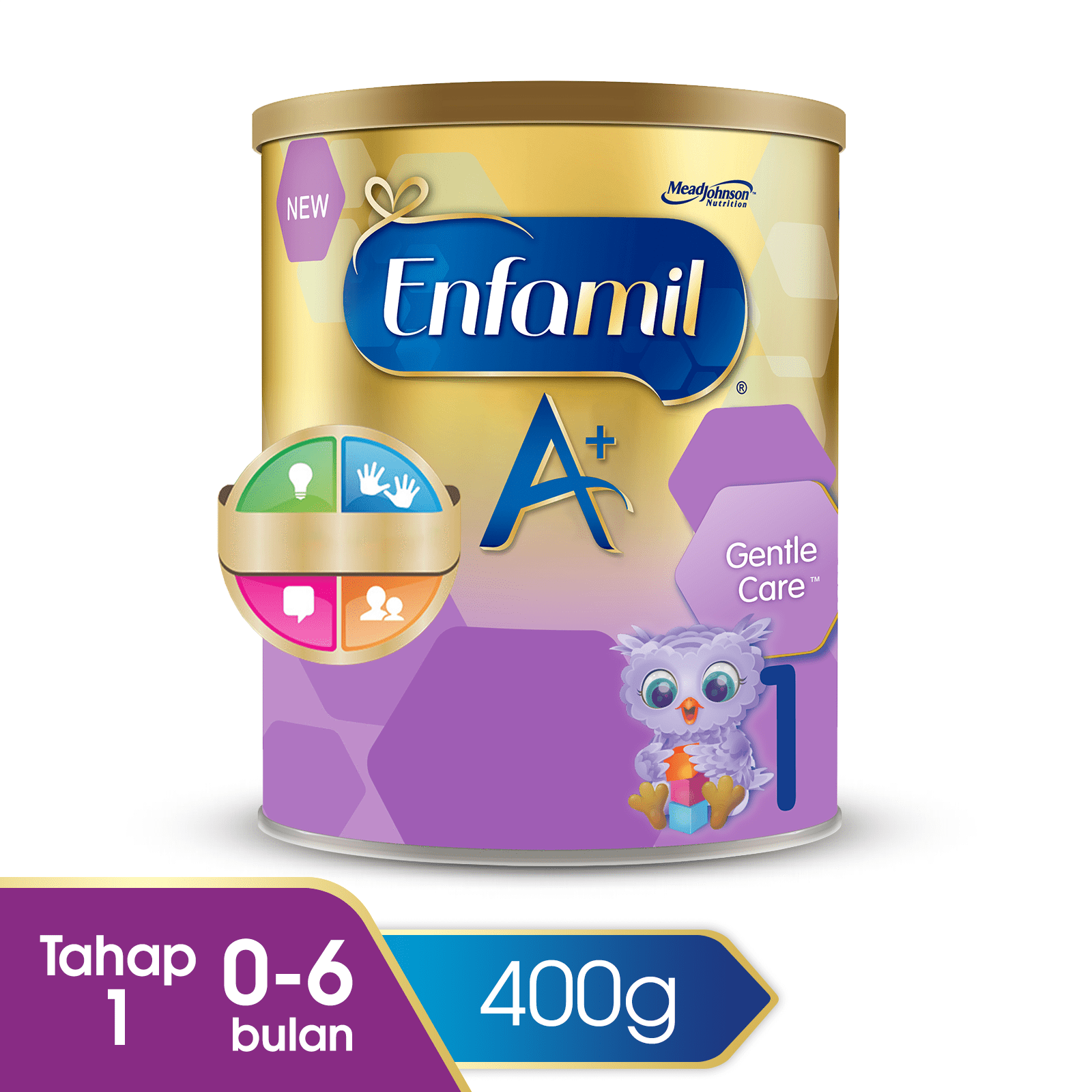 Enfamil A+ Gentle Care 1 Susu Formula Tin - 400 g