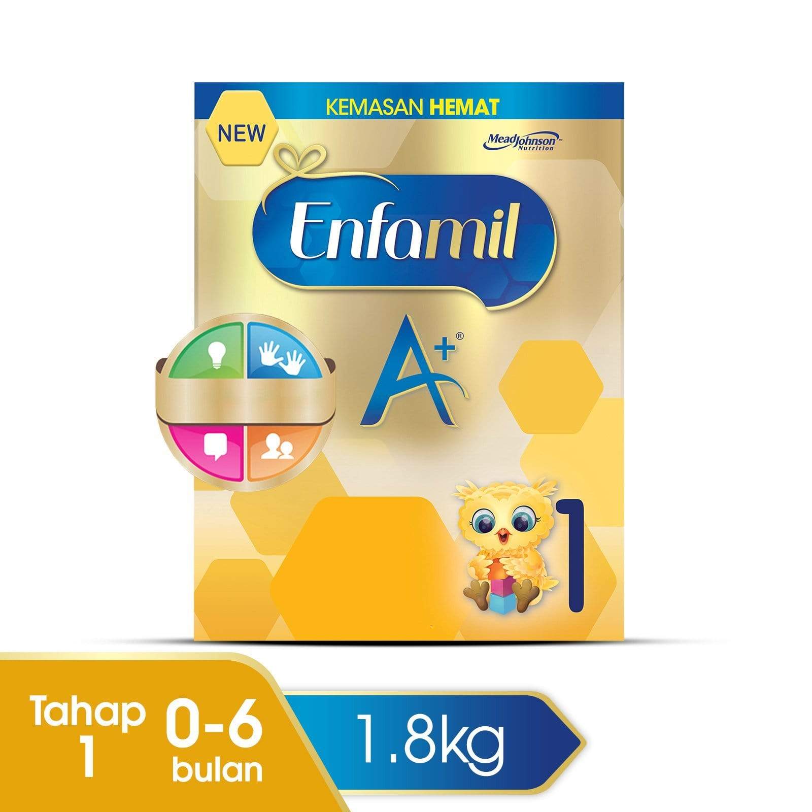 Enfamil A+ 1 Susu Formula Box - 1800 g