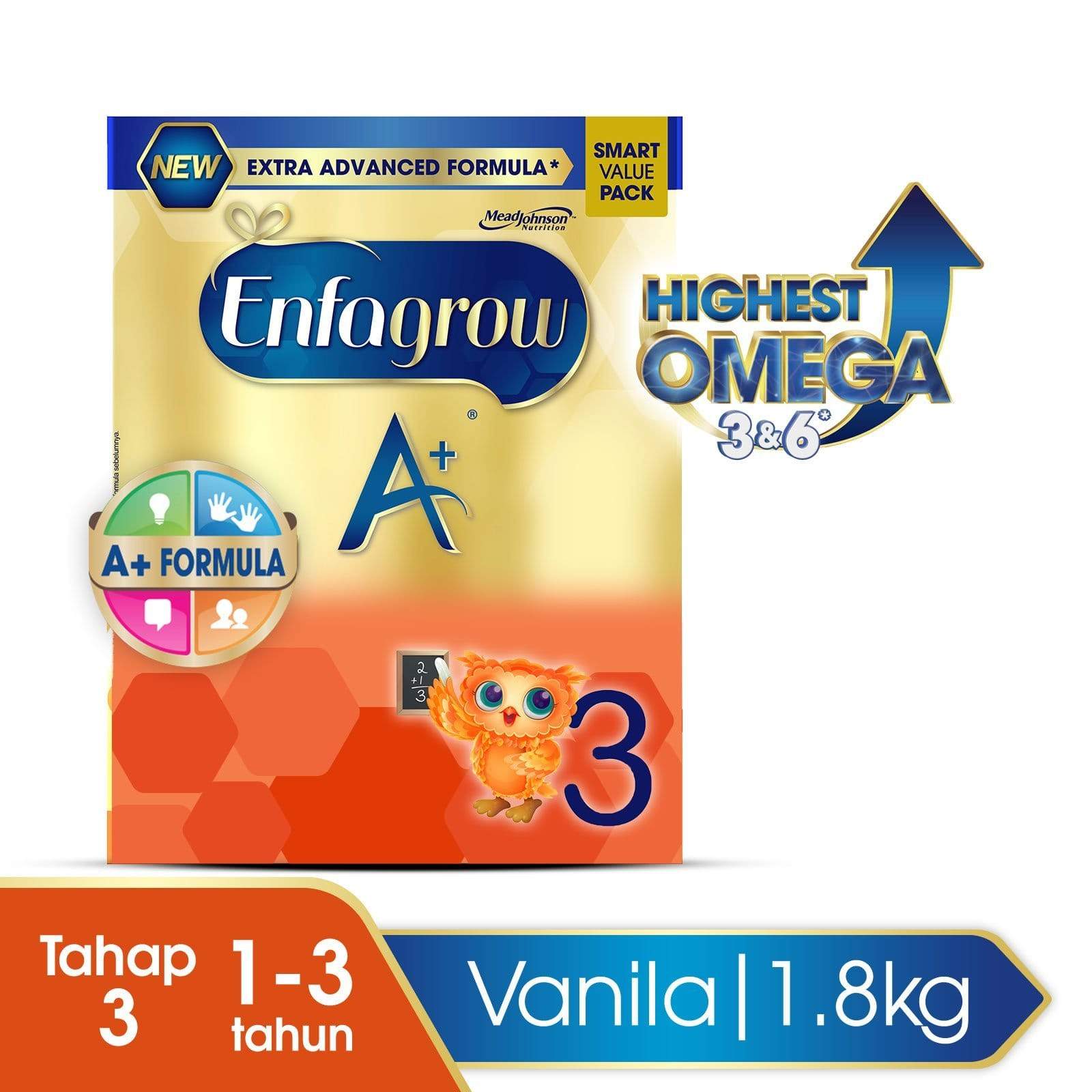 Enfagrow A+ 3 Susu Vanila Box - 1800 g