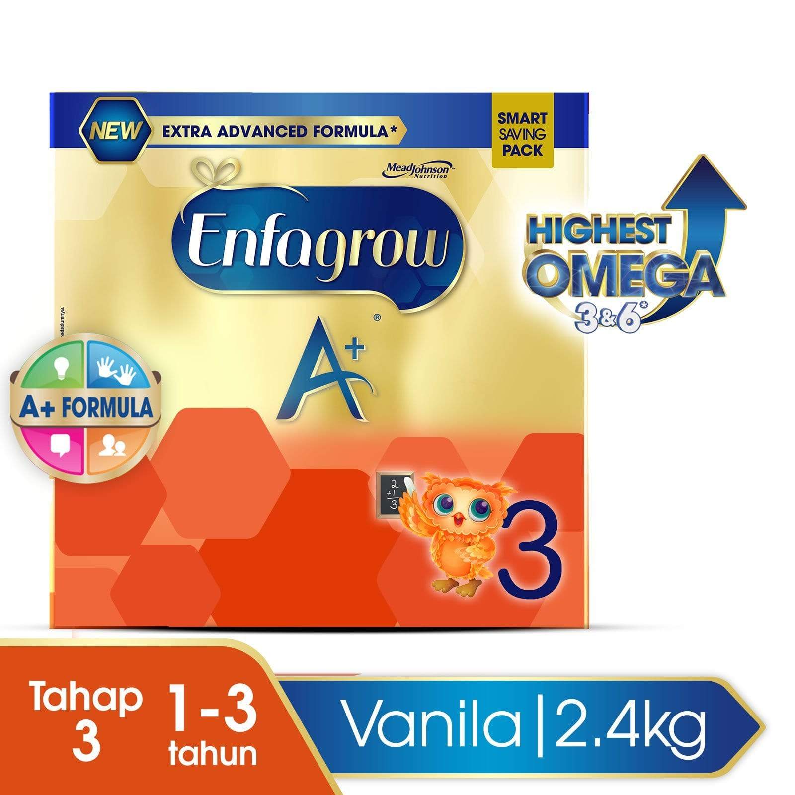 Enfagrow A+ 3 Susu Vanila Box - 2400 g