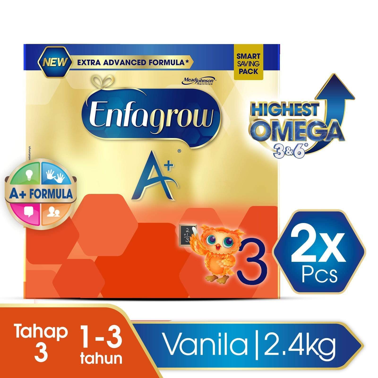 Enfagrow A+ 3 Susu Vanila Box - 2400 g (2x2400g)