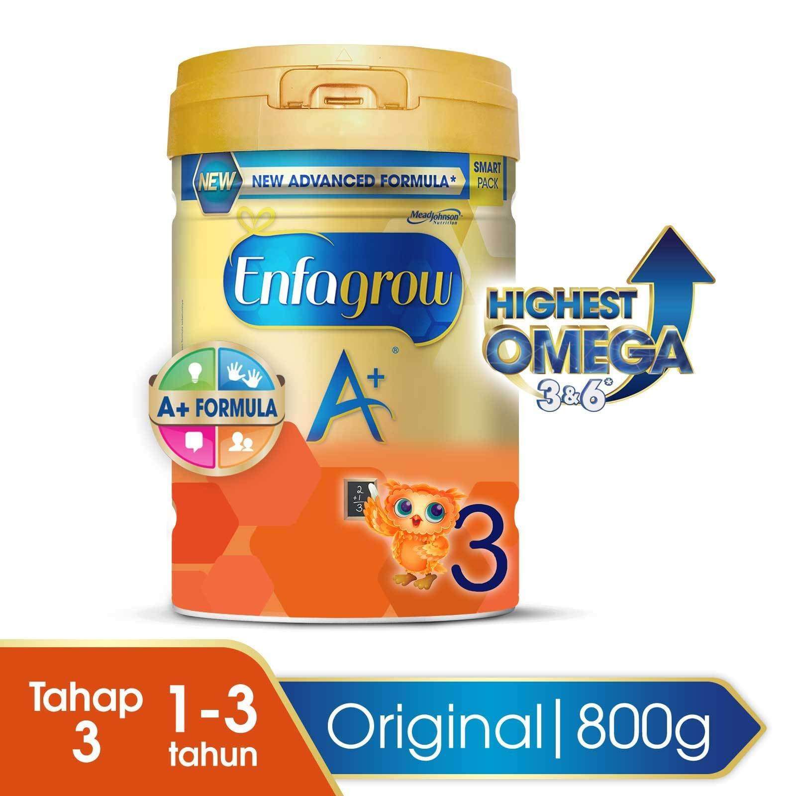 Enfagrow A+ 3 Susu Original Smart Lock Tub - 800 g