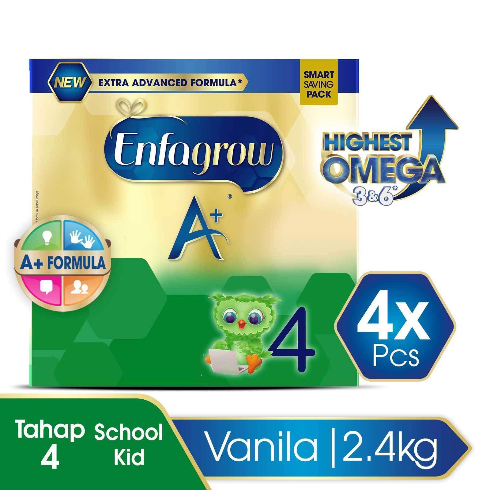 Enfagrow A+ 4 Susu Vanila Box - 2400 g (4x2400g)