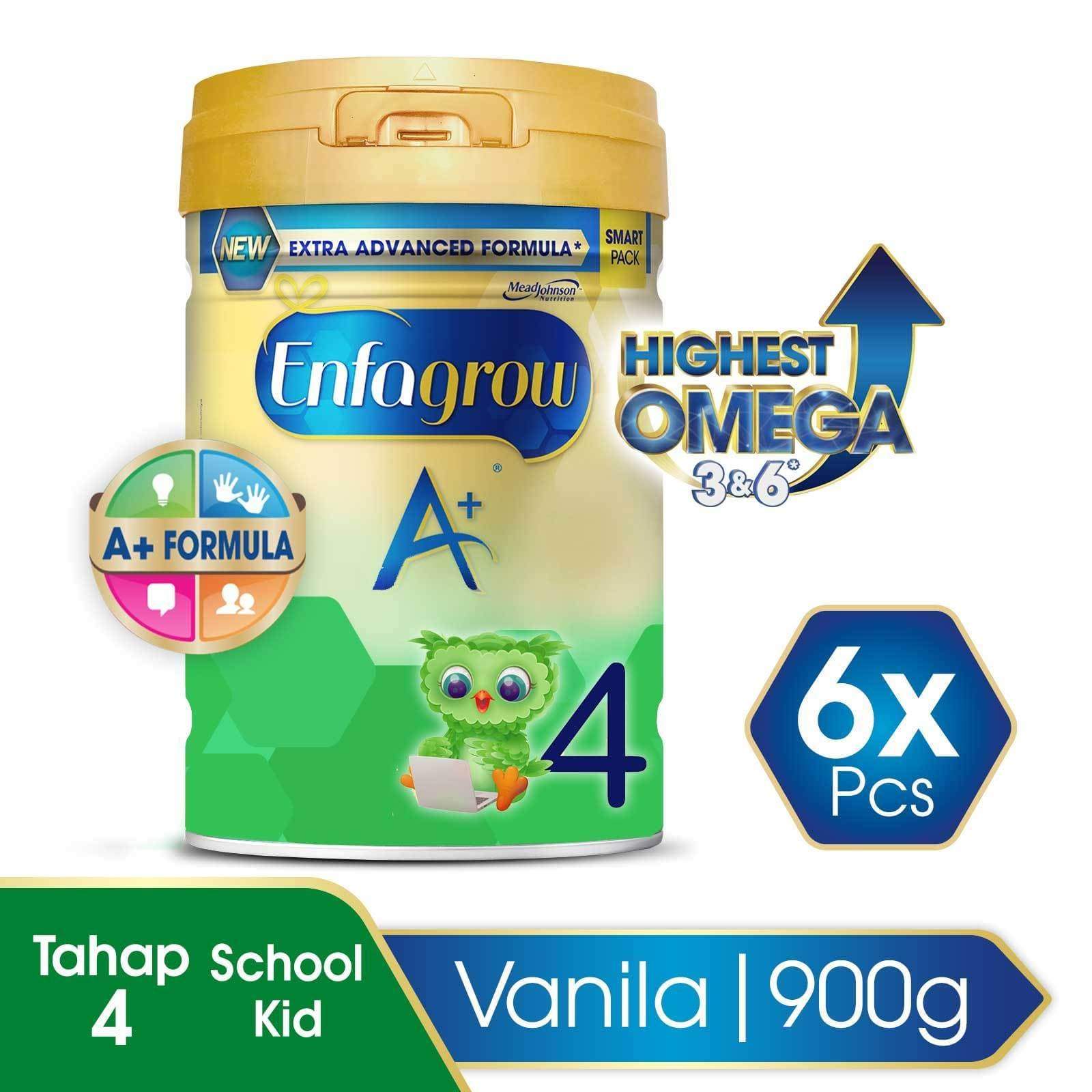 Enfagrow A+ 4 Vanila Susu Smart Flip Pack - 900g (6x900g)