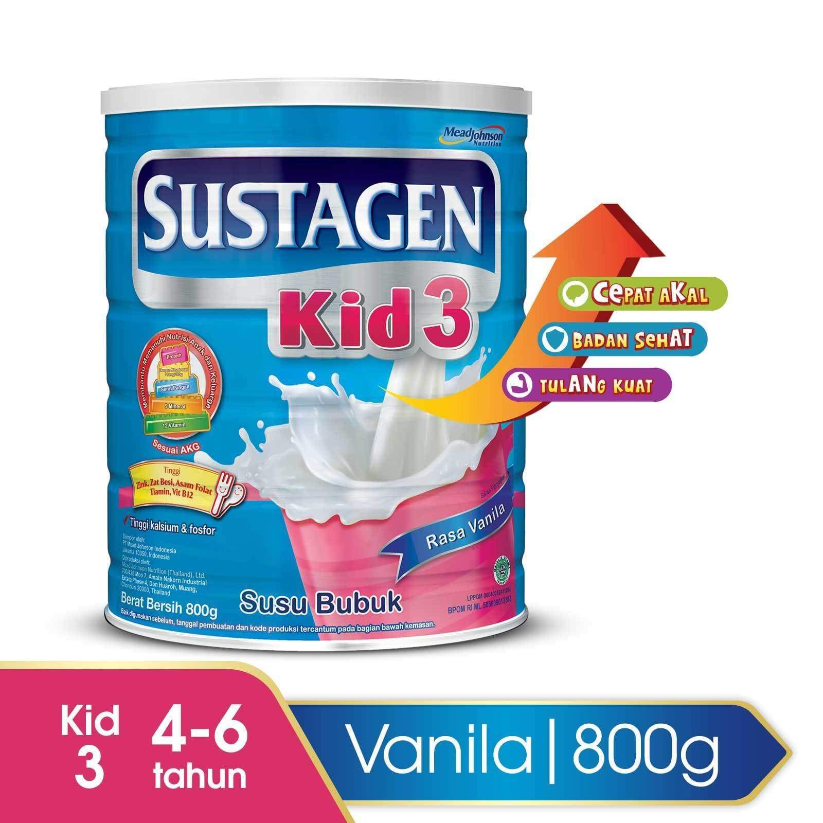 Sustagen Kid Vanila Tin - 800 g